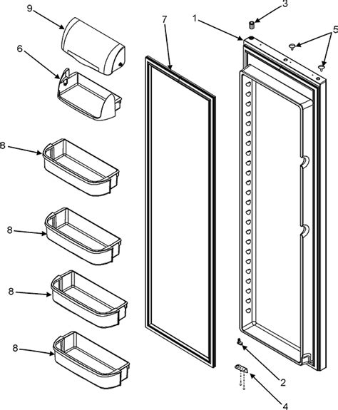 maytag msd2641keu metal box in back behind ice tray|msd2641keu parts.